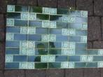 3,9m2 Groene art nouveau wandtegels met bloem 170st, Antiek en Kunst, Antiek | Wandborden en Tegels, Ophalen