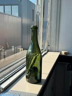 Bodemvondsr 1870 Grote Oude groene wijn fles, met diepe ziel, Ophalen of Verzenden