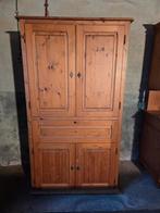 Handgemaakte houten grenen computerkast, kast, Huis en Inrichting, Kasten | Computermeubels, Ophalen, Gebruikt, Grenenhout, Landelijk