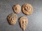 Vier Italiaanse terracotta miniatuurtjes om op te hangen., Ophalen of Verzenden