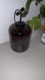 Donkere Glas Hanglamp, Huis en Inrichting, Lampen | Hanglampen, Ophalen, Zo goed als nieuw, Glas