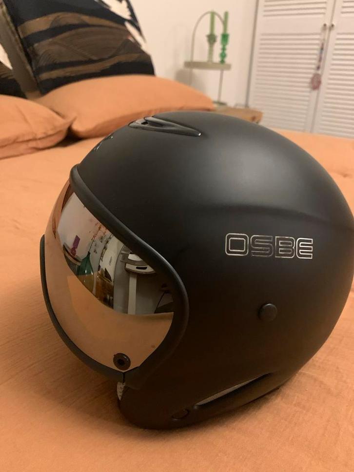 OSBE Motorhelm - Zwart, Sport en Fitness, Skiën en Langlaufen, Zo goed als nieuw, Overige typen, Overige merken, Minder dan 100 cm