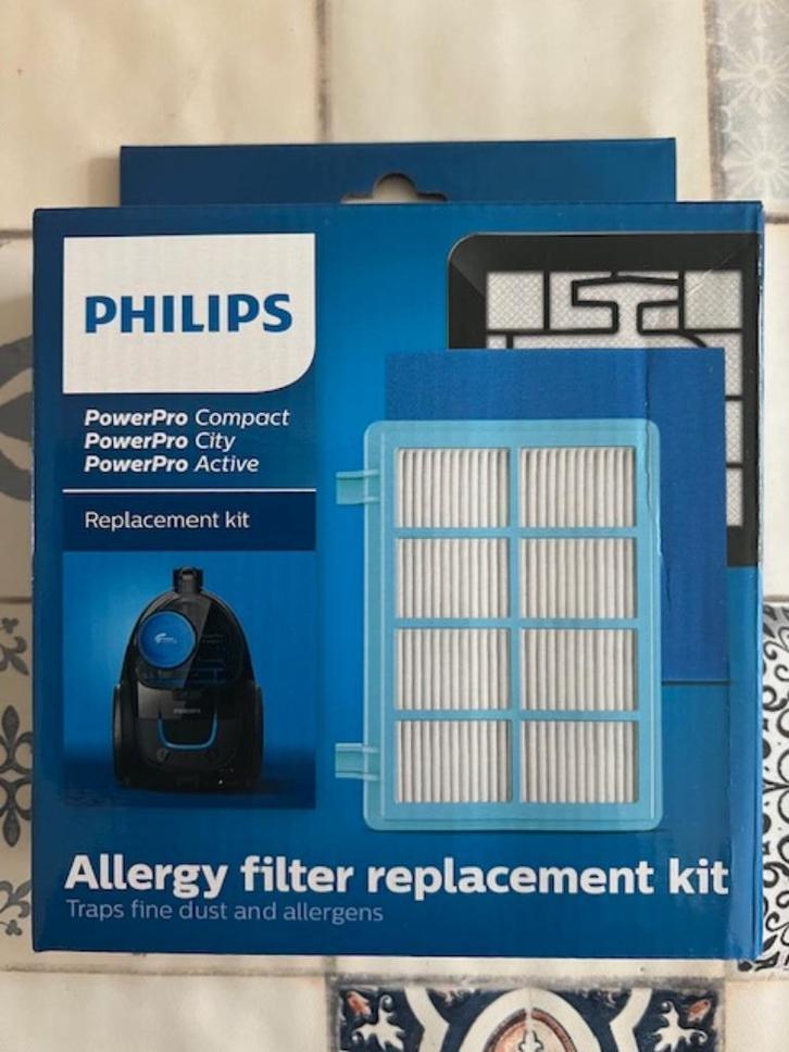 Vervangende Allergie Filterset voor Philips stofzuiger, Witgoed en Apparatuur, Stofzuigers, Nieuw, Stofzuiger, Minder dan 1200 watt