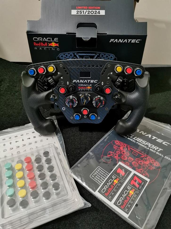 Fanatec Formula V2.5 Red Bull LE +APM +garantie t/m 2027, Computers en Software, Joysticks, Zo goed als nieuw, Ophalen of Verzenden