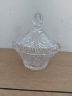 Kristallen vintage schaal met deksel., Antiek en Kunst, Antiek | Glas en Kristal, Ophalen