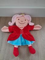 Knuffel handpop prinses fee Hema rood blauw roze L565, Kinderen en Baby's, Speelgoed | Knuffels en Pluche, Ophalen of Verzenden