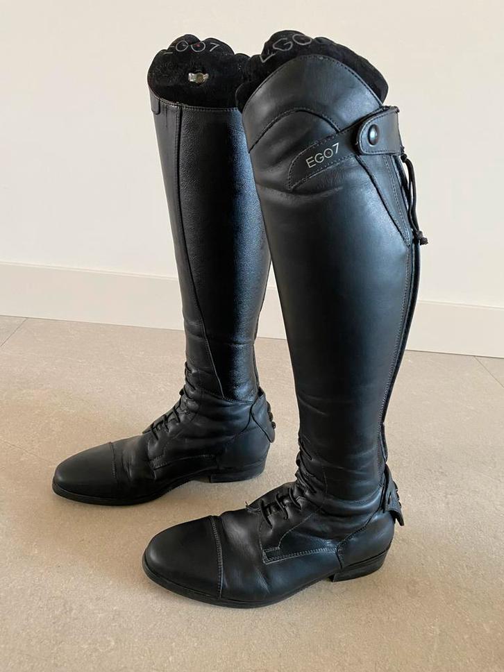 Mooie EGO7 rijlaarzen maat 40 S/0 zwart, Dieren en Toebehoren, Paardrijkleding, Gebruikt, Schoeisel, Overige soorten, Ophalen of Verzenden