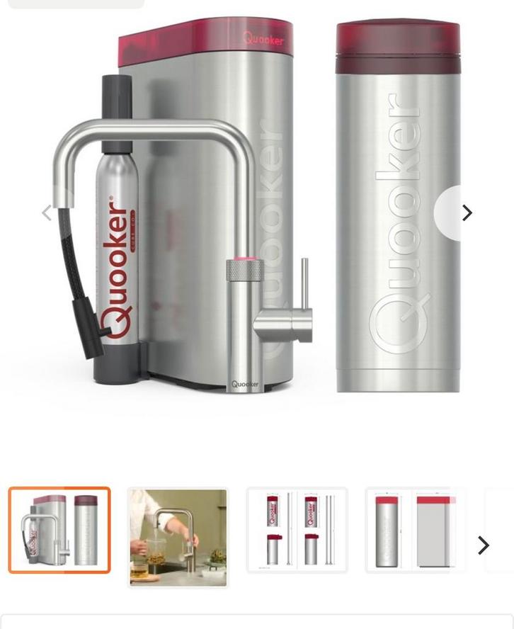 Quooker RVS Square Flex met Pro 3 & Cube - Nieuw!, Huis en Inrichting, Keuken | Keukenbenodigdheden, Nieuw, Ophalen