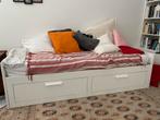 HEMNES Bedbank Ikea, Ophalen, Wit, Tweepersoons, Zo goed als nieuw