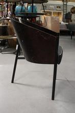 10 x eetkamerstoel Driade Costes hout leer zwart design rond, Ophalen, Gebruikt, Bruin, Vijf, Zes of meer stoelen