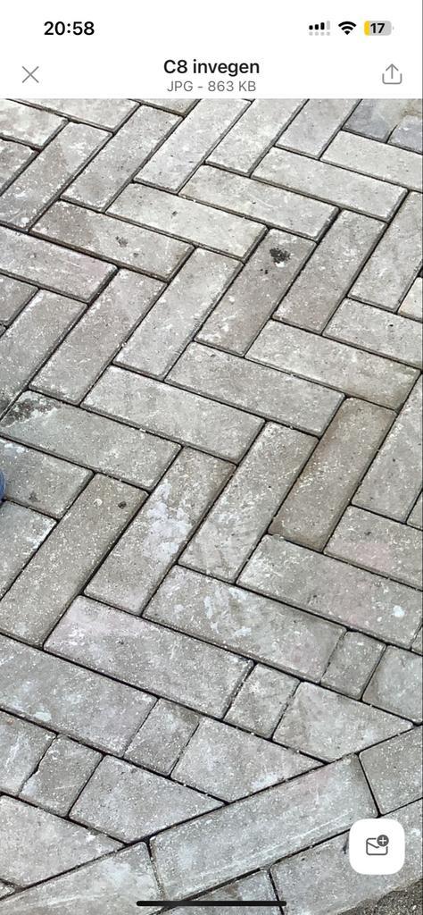 Klinkers Dikformaat donkergeel beton - 120m2, Tuin en Terras, Tegels en Klinkers, Nieuw, Klinkers, Beton, 10 m² of meer, Ophalen of Verzenden