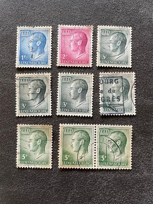 Serie Groothertog Jan van Luxemburg postzegels, Postzegels en Munten, Postzegels | Europa | België, Gestempeld, Ophalen of Verzenden