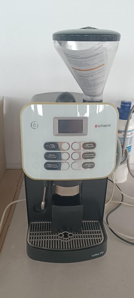 SCHAERER COFFEE VITO, Witgoed en Apparatuur, Koffiezetapparaten, Gebruikt, Koffiebonen, Koffiemachine, 4 tot 10 kopjes, Afneembaar waterreservoir