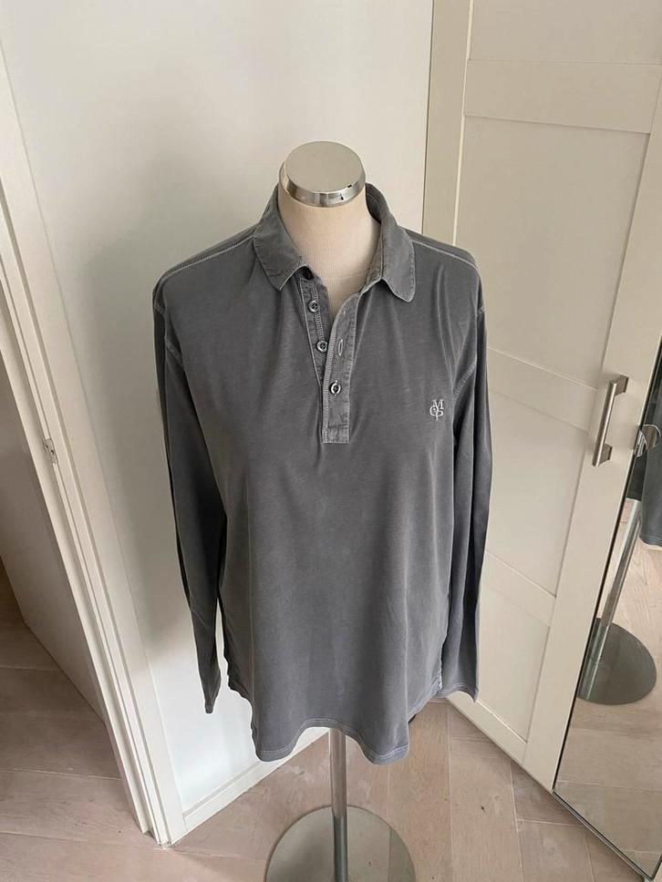 Marc O'Polo Heren Shirt - Grijs maat L 100% katoen, Kleding | Heren, Overhemden, Zo goed als nieuw, Halswijdte 39/40 (M), Grijs