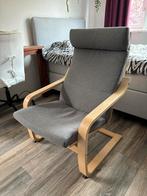 Ikea POÄNG fauteuil grijs, Huis en Inrichting, Stoelen, Ophalen, Hout, Zo goed als nieuw, Eén