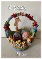 Jim Shore: Bunnies Chicks Basket, Ophalen of Verzenden, Overige figuren, Nieuw, Beeldje of Figuurtje