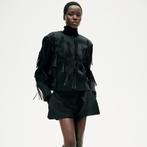 Jas met franje (nieuw) H&M EDITION, H&M, Zwart, Maat 46/48 (XL) of groter, Nieuw