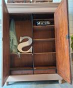 Brocante/Vintage aardetint kast, Antieke demontabele kast, Ophalen of Verzenden