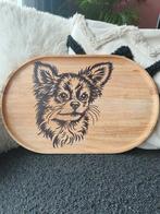 Chihuahua hond op hout, Ophalen of Verzenden, Rechthoekig, Hout