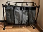 Wasmand met 4 zakken, Ophalen, Zo goed als nieuw, Zwart, Overige typen