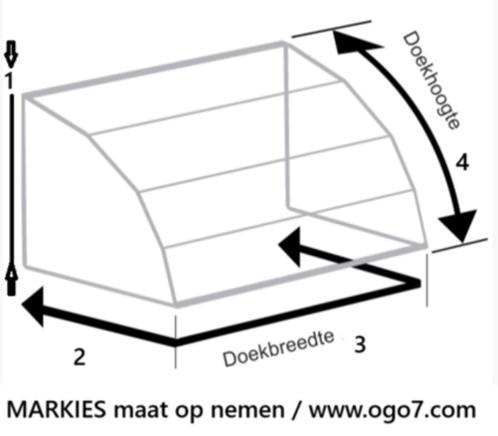 markies doek, Tuin en Terras, Zonneschermen, Nieuw, Markies, Minder dan 150 cm, Ophalen of Verzenden