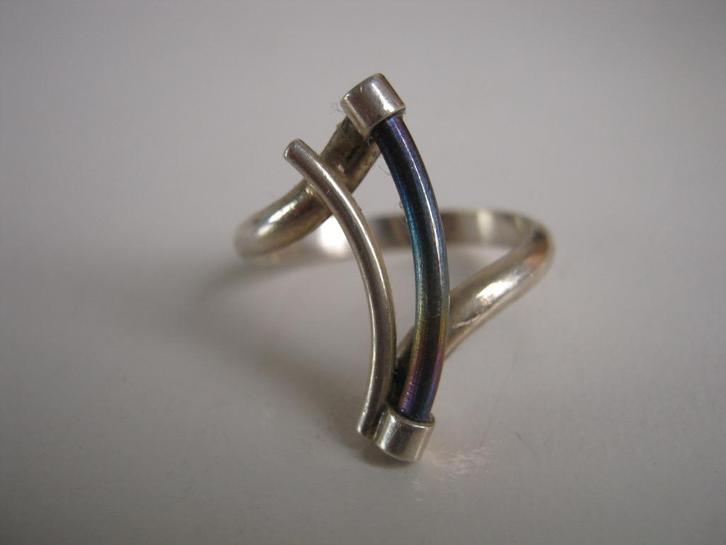 Zilveren ringen, Sieraden, Tassen en Uiterlijk, Ringen, Gebruikt, Dame, 18 tot 19, Zilver, Zilver, Ophalen of Verzenden