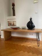 Mooie Eiken handgemaakte tv- of salontafel, Ophalen, Minder dan 50 cm, 100 tot 150 cm, Eikenhout