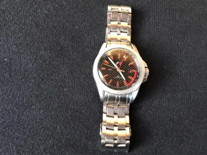 F1 Jacques Lemans horloge, Sieraden, Tassen en Uiterlijk, Horloges | Heren, Gebruikt, Overige merken, Staal, Ophalen of Verzenden