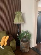 Vintage grote groene lampenkap, Huis en Inrichting, Lampen | Vloerlampen, Ophalen, Gebruikt, Vintage, Minder dan 100 cm
