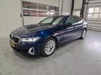 BMW 5-Serie 540i 333pk Aut 2020 Blauw, Auto's, BMW, Beige, 2000 kg, Blauw, Bedrijf