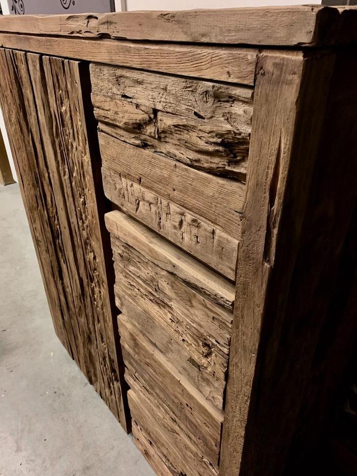 Spekkast extra grof teak, stoer, massief teakhout, erosie, Huis en Inrichting, Kasten | Ladekasten, Nieuw, 100 tot 150 cm, 100 tot 150 cm