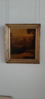 Oud schilderij met goudkleurige lijst, Ophalen
