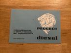 Peugeot Diesel Brochure - 1970, Ophalen of Verzenden, Gelezen, Peugeot