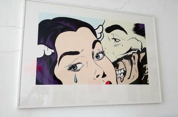 WAUW!   D'Face zeefdruk -gesigneerd/genummed + lijst beschikbaar voor biedingen