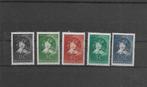 Nederland 1937, NVPH 300 t/m 304, Postfris., Verzenden, T/m 1940, Postfris