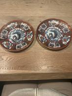 Twee decoratieve borden met vogelmotief, Ophalen of Verzenden