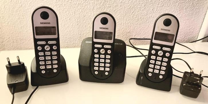 Siemens Gigaset A120 Trio, Telecommunicatie, Vaste telefoons | Handsets en Draadloos, Zo goed als nieuw, 3 handsets, Ophalen of Verzenden