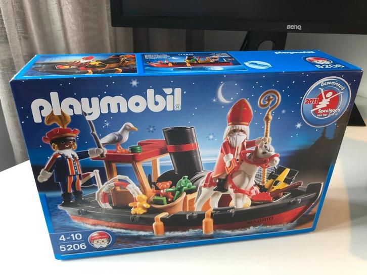 Playmobil 5206 Sinterklaas, Piet en de pakjesboot, Kinderen en Baby's, Speelgoed | Playmobil, Nieuw, Complete set, Ophalen of Verzenden