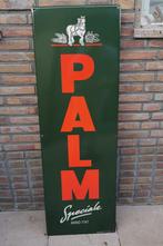 Emaille Palm bier bord. 120 cm lang. 40 cm breed., Ophalen, Gebruikt, Reclamebord, Plaat of Schild, Palm