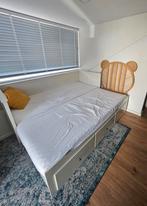 Hemnes uitschuifbed met Opbergruimte (incl. Matrassen), Huis en Inrichting, Ophalen, Gebruikt, Wit, Tweepersoons