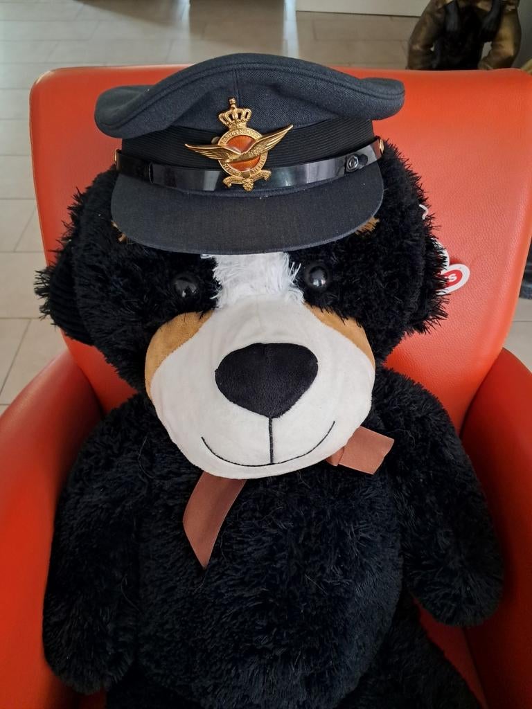 Oude Koninklijke Luchtmacht officiers platte pet nette staat, Verzamelen, Militaria | Algemeen, Eu, Eu, Ophalen of Verzenden, Luchtmacht