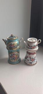 Miniatuur Limoges Theepot & Komfoor, Ophalen of Verzenden