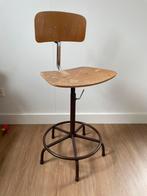 Vintage tekenstoel, Huis en Inrichting, Ophalen, Gebruikt, In hoogte verstelbaar, 60 tot 90 cm