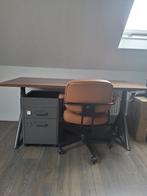 Bureau en archiefkast, Ophalen, Zo goed als nieuw, Grijs