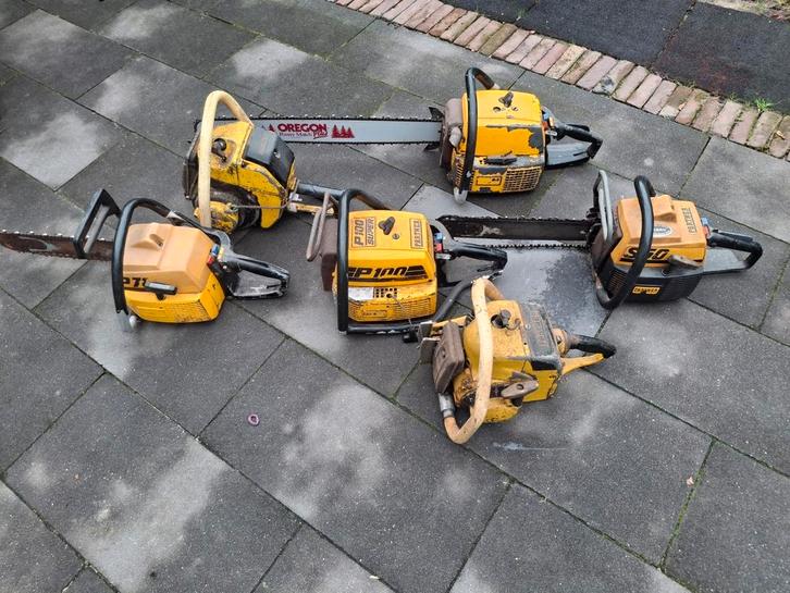 Partij oldtimer partner kettingzagen., Tuin en Terras, Hand-tuingereedschap, Gebruikt, Ophalen