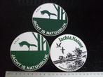 3x sticker jacht is natuurlijk knjv jacht&natuur maandblad, Verzamelen, Stickers, Verzenden, Zo goed als nieuw, Bedrijf of Vereniging