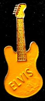 Elvis gitaar pin- geel, Verzamelen, Speldjes, Pins en Buttons, Ophalen of Verzenden, Nieuw, Overige onderwerpen, Speldje of Pin