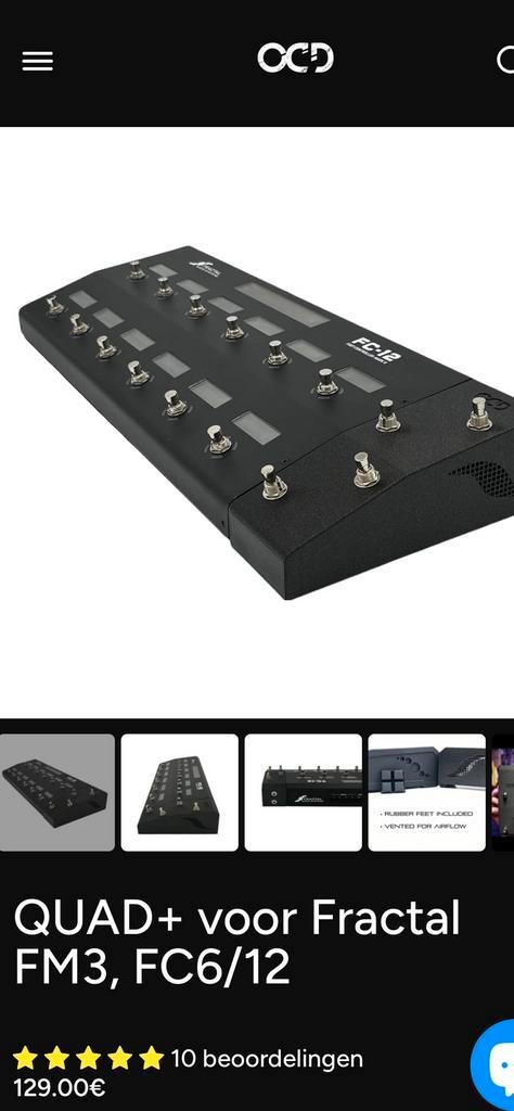 Otter OCD Quad+ footswitch for Fractal FM3 FM9 etc, Muziek en Instrumenten, Effecten, Zo goed als nieuw, Ophalen of Verzenden