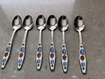 Boerenbont set van 6 koffielepels silverplated Boerenbond beschikbaar voor biedingen