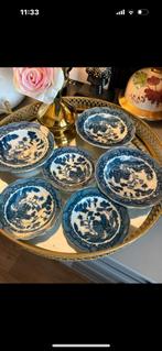 6 Blue Willow schaaltjes, Antiek en Kunst, Antiek | Servies los, Ophalen of Verzenden